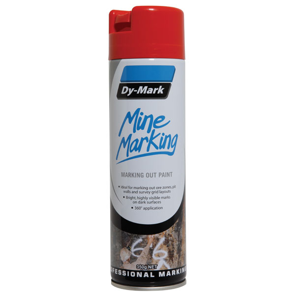 DY-MARK MINE MARKING VERTICAL RED 350G AEROSOL 